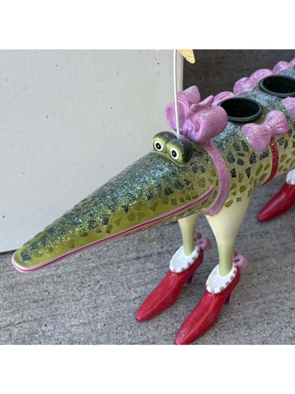 Department 56 CinderAlligator Candle Holder Patience Brewster Let There Be Light - Picture 2 of 16
